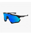 SCICON AEROSHADE XL BLACK GLOSS SUNGLASSES (MULTIMIRROR BLUE LENS)