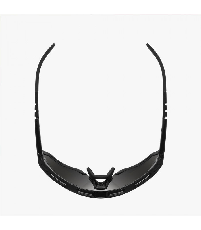 SCICON AEROSHADE XL BLACK GLOSS SUNGLASSES (MULTIMIRROR BLUE LENS)