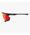 SCICON AEROSHADE XL BLACK GLOSS SUNGLASSES (MULTIMIRROR RED LENS)
