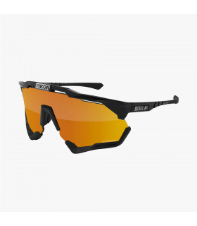 GAFAS SCICON AEROSHADE XL NEGRO BRILLANTE (LENTE MULTIESPEJO BRONCE)