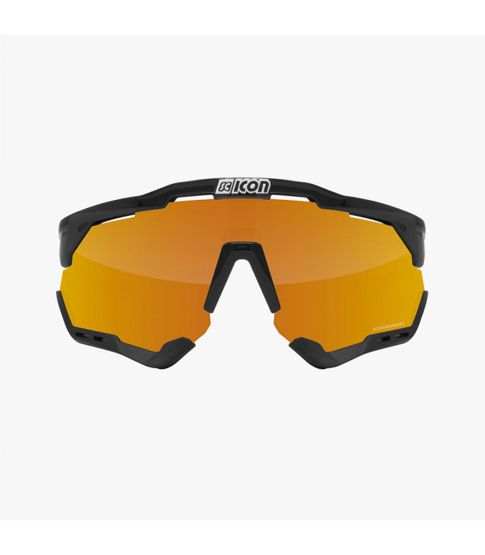 GAFAS SCICON AEROSHADE XL NEGRO BRILLANTE (LENTE MULTIESPEJO BRONCE)