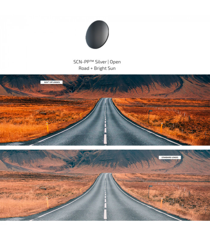 SCICON AEROSHADE XL BLACK GLOSS SUNGLASSES (MULTIMIRROR SILVER LENS)