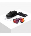 SCICON AEROSHADE XL BLACK GLOSS SUNGLASSES (MULTIMIRROR RED LENS)