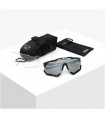GAFAS SCICON AEROSHADE XL NEGRO BRILLANTE (LENTE MULTIESPEJO PLATA)