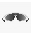 SCICON AEROSHADE XL WHITE GLOSS SUNGLASSES (MULTIMIRROR RED LENS)