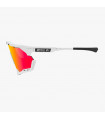 SCICON AEROSHADE XL WHITE GLOSS SUNGLASSES (MULTIMIRROR RED LENS)