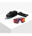 SCICON AEROSHADE XL WHITE GLOSS SUNGLASSES (MULTIMIRROR RED LENS)