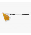 SCICON AEROSHADE XL WHITE GLOSS SUNGLASSES (MULTIMIRROR BRONZE LENS)