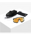 SCICON AEROSHADE XL WHITE GLOSS SUNGLASSES (MULTIMIRROR BRONZE LENS)