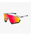 GAFAS SCICON AEROSHADE XL CRYSTAL BRILLANTE (LENTE MULTIESPEJO ROJO)
