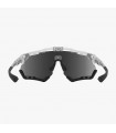 SCICON AEROSHADE XL CRYSTAL GLOSS SUNGLASSES (MULTIMIRROR RED LENS)