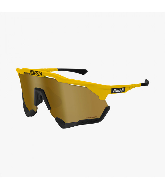 GAFAS SCICON AEROSHADE XL AMARILLO BRILLANTE (LENTE MULTIESPEJO BRONCE)