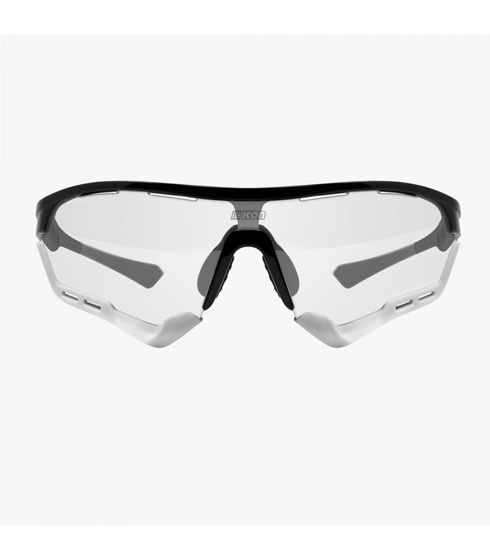 SCICON AEROTECH BLACK GLOSS SUNGLASSES (PHOTOCHROMIC BLUE LENS)