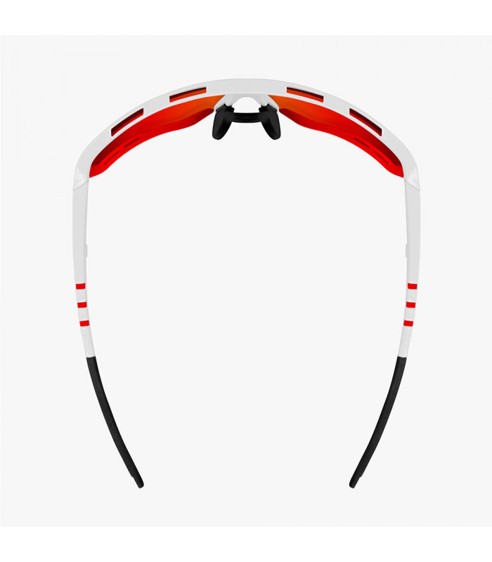 SCICON AEROTECH WHITE GLOSS SUNGLASSES (PHOTOCHROMIC RED LENS)