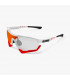 SCICON AEROTECH WHITE GLOSS SUNGLASSES (PHOTOCHROMIC RED LENS)