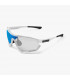 SCICON AEROTECH WHITE GLOSS SUNGLASSES (PHOTOCHROMIC BLUE LENS)