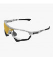 SCICON AEROTECH FROZEN WHITE SUNGLASSES (PHOTOCHROMIC RED LENS)