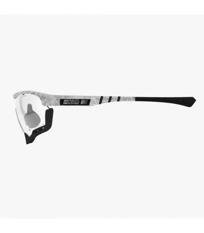 SCICON AEROTECH FROZEN WHITE SUNGLASSES (PHOTOCHROMIC RED LENS)