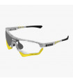 SCICON AEROTECH FROZEN WHITE SUNGLASSES (PHOTOCHROMIC SILVER MIRROR LENS)