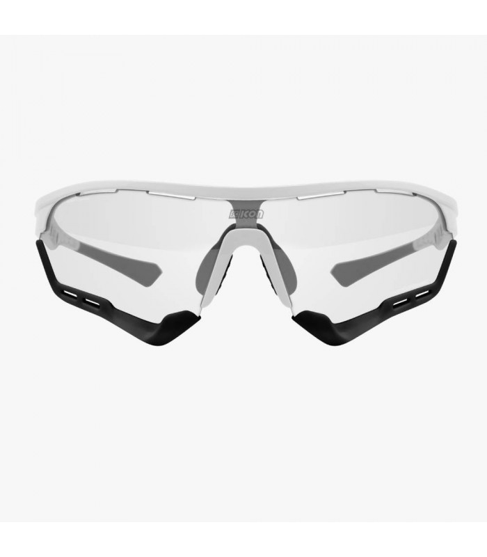 SCICON AEROTECH WHITE GLOSS SUNGLASSES (PHOTOCHROMIC BRONZE LENS)