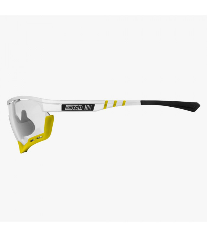 SCICON AEROTECH WHITE GLOSS SUNGLASSES (PHOTOCHROMIC SILVER LENS)