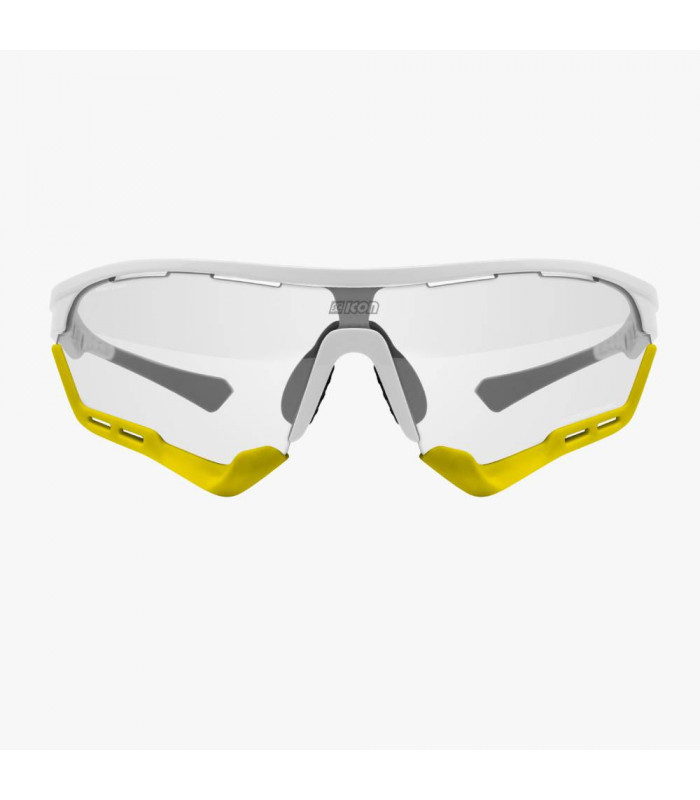 GAFAS SCICON AEROTECH BLANCO BRILLANTE (LENTE FOTOCROMÁTICA PLATA)