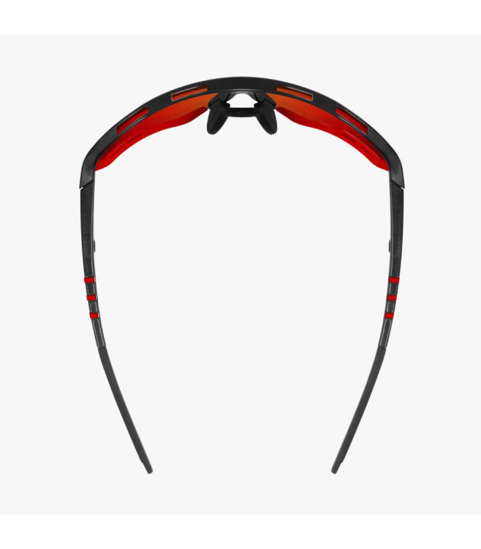 SCICON AEROTECH XL BLACK GLOSS SUNGLASSES (PHOTOCHROMIC RED LENS)