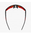SCICON AEROTECH XL BLACK GLOSS SUNGLASSES (PHOTOCHROMIC RED LENS)