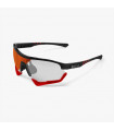 SCICON AEROTECH XL BLACK GLOSS SUNGLASSES (PHOTOCHROMIC RED LENS)