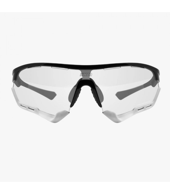 SCICON AEROTECH XL BLACK GLOSS SUNGLASSES (PHOTOCHROMIC BLUE LENS)