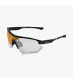SCICON AEROTECH XL BLACK GLOSS SUNGLASSES (PHOTOCHROMIC BRONZE LENS)