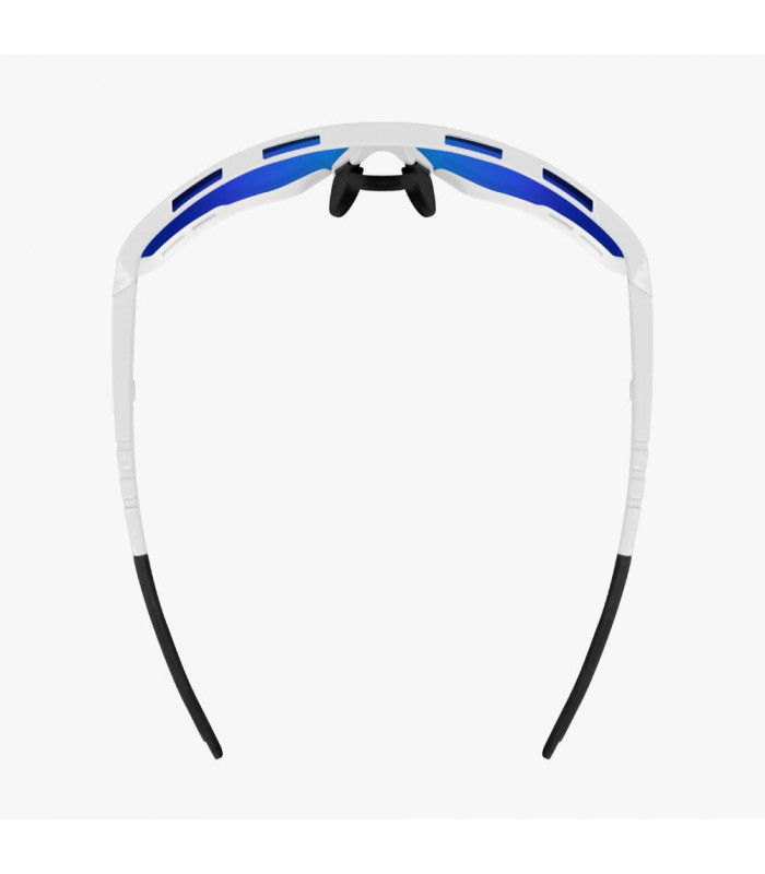SCICON AEROTECH XL WHITE GLOSS SUNGLASSES (PHOTOCHROMIC BLUE LENS)