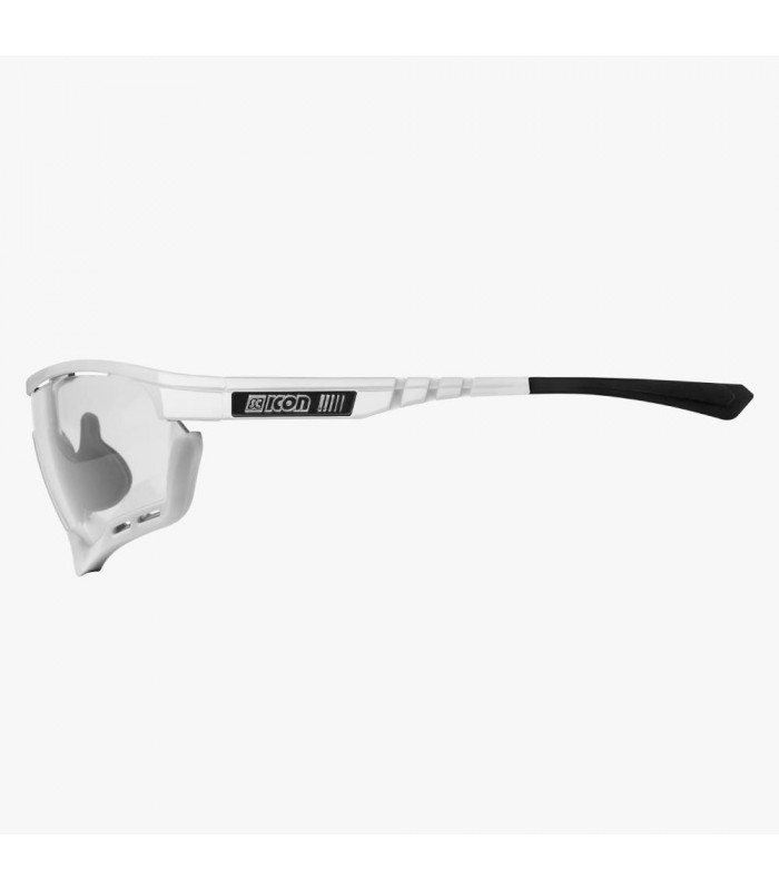 SCICON AEROTECH XL WHITE GLOSS SUNGLASSES (PHOTOCHROMIC BLUE LENS)