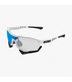 SCICON AEROTECH XL WHITE GLOSS SUNGLASSES (PHOTOCHROMIC BLUE LENS)