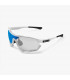 SCICON AEROTECH XL WHITE GLOSS SUNGLASSES (PHOTOCHROMIC BLUE LENS)