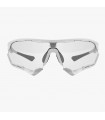 SCICON AEROTECH XL WHITE GLOSS SUNGLASSES (PHOTOCHROMIC BLUE LENS)