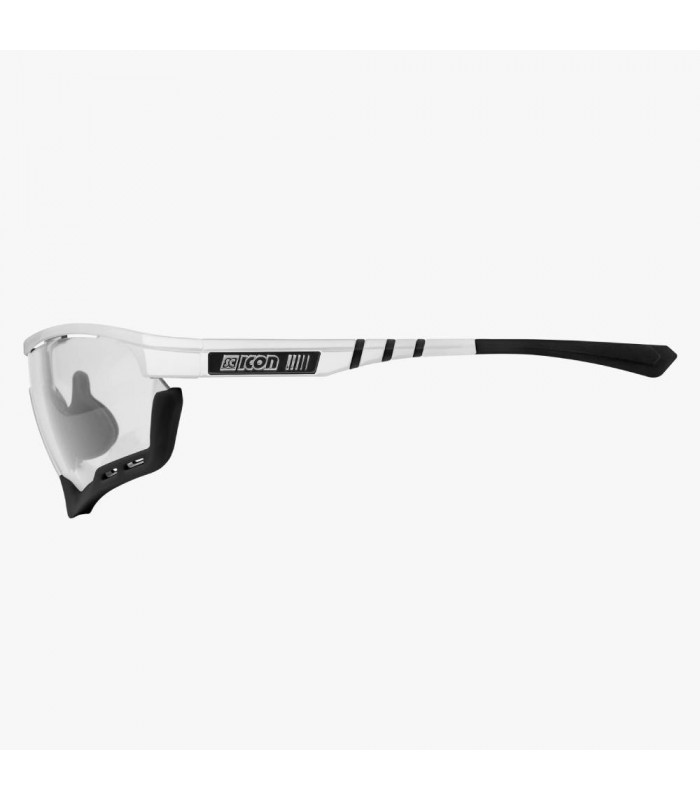 SCICON AEROTECH XL WHITE GLOSS SUNGLASSES (PHOTOCHROMIC BRONZE LENS)