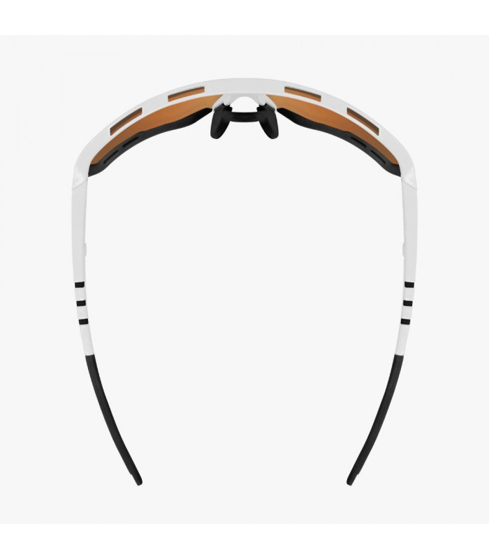 SCICON AEROTECH XL WHITE GLOSS SUNGLASSES (PHOTOCHROMIC BRONZE LENS)