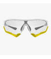 SCICON AEROTECH XL WHITE GLOSS SUNGLASSES (PHOTOCHROMIC SILVER LENS)