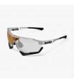 SCICON AEROTECH XL FROZEN WHITE SUNGLASSES (PHOTOCHROMIC RED LENS)