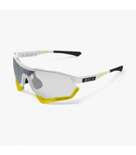 GAFAS SCICON AEROTECH XL BLANCO BRILLANTE (LENTE FOTOCROMÁTICA PLATA)
