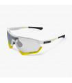 SCICON AEROTECH XL WHITE GLOSS SUNGLASSES (PHOTOCHROMIC SILVER LENS)