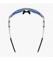 SCICON AEROTECH XL FROZEN WHITE SUNGLASSES (PHOTOCHROMIC BLUE LENS)