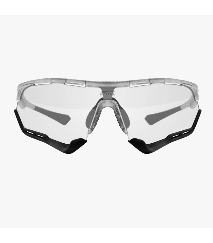 SCICON AEROTECH XL FROZEN WHITE SUNGLASSES (PHOTOCHROMIC RED LENS)