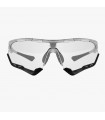 SCICON AEROTECH XL FROZEN WHITE SUNGLASSES (PHOTOCHROMIC RED LENS)
