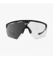 GAFAS SCICON AEROWING NEGRO BRILLANTE (LENTE FOTOCROMÁTICA PLATA ESPEJO)