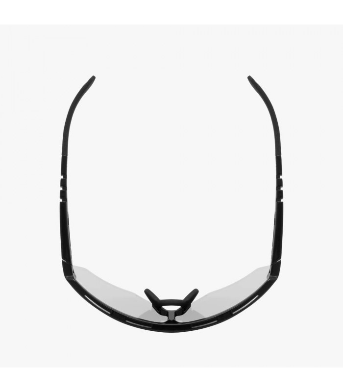 GAFAS SCICON AEROWING NEGRO BRILLANTE (LENTE FOTOCROMÁTICA PLATA ESPEJO)