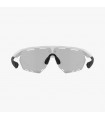 SCICON AEROWING WHITE GLOSS SUNGLASSES (PHOTOCHROMIC SILVER MIRROR LENS)