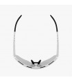 SCICON AEROWING WHITE GLOSS SUNGLASSES (PHOTOCHROMIC SILVER MIRROR LENS)