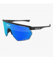 SCICON AEROWING CARBON MATT SUNGLASSES (MULTIMIRROR BLUE LENS)